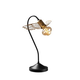 Opviq Angel - 5061 Lámpara de mesa negra y dorada